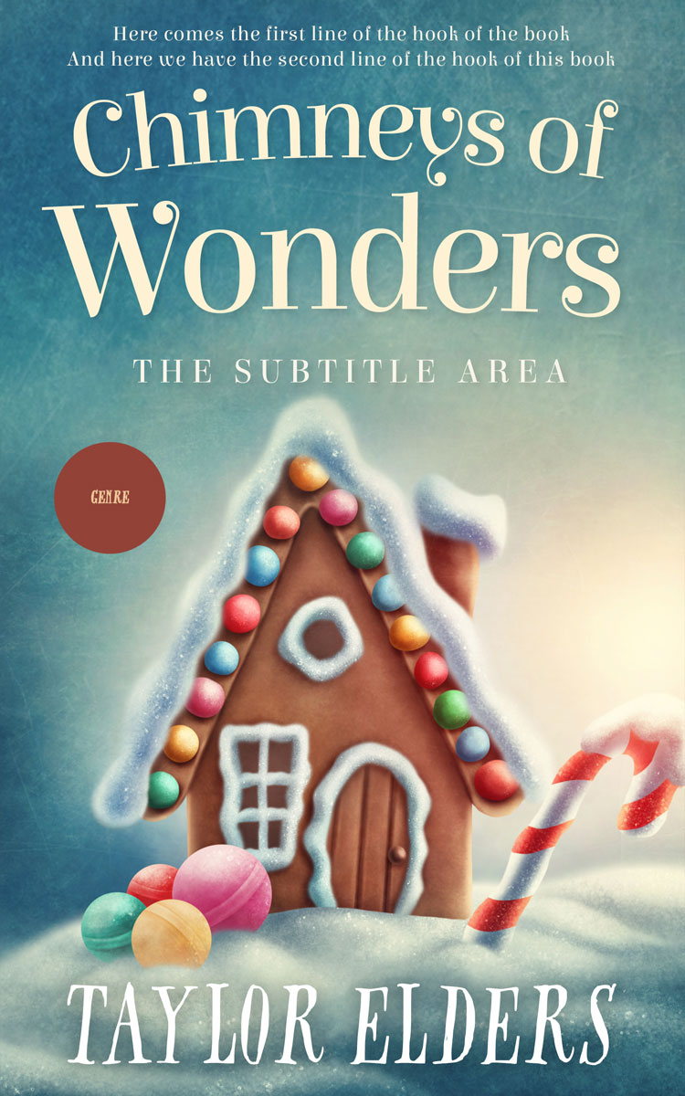 2D view of Smalt Blue #6618 - Premade Fantasy Book Cover