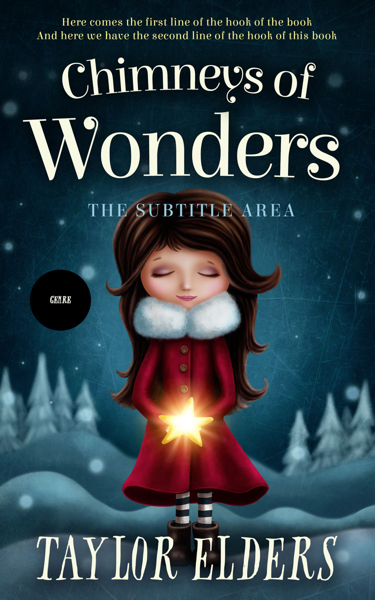 2D view of Gable Green #6625 - Premade Fantasy Book Cover