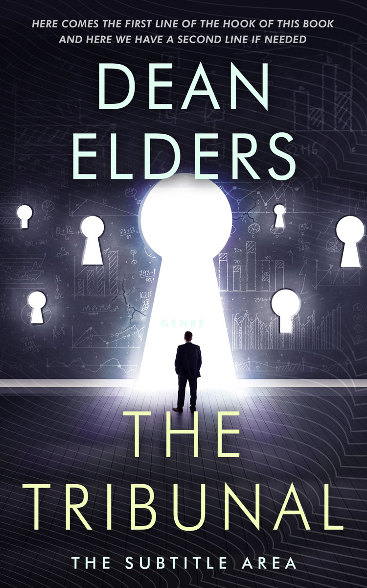 2D view of Steel Gray #6654 - Premade Self-Improvement & Self-Help Book Cover