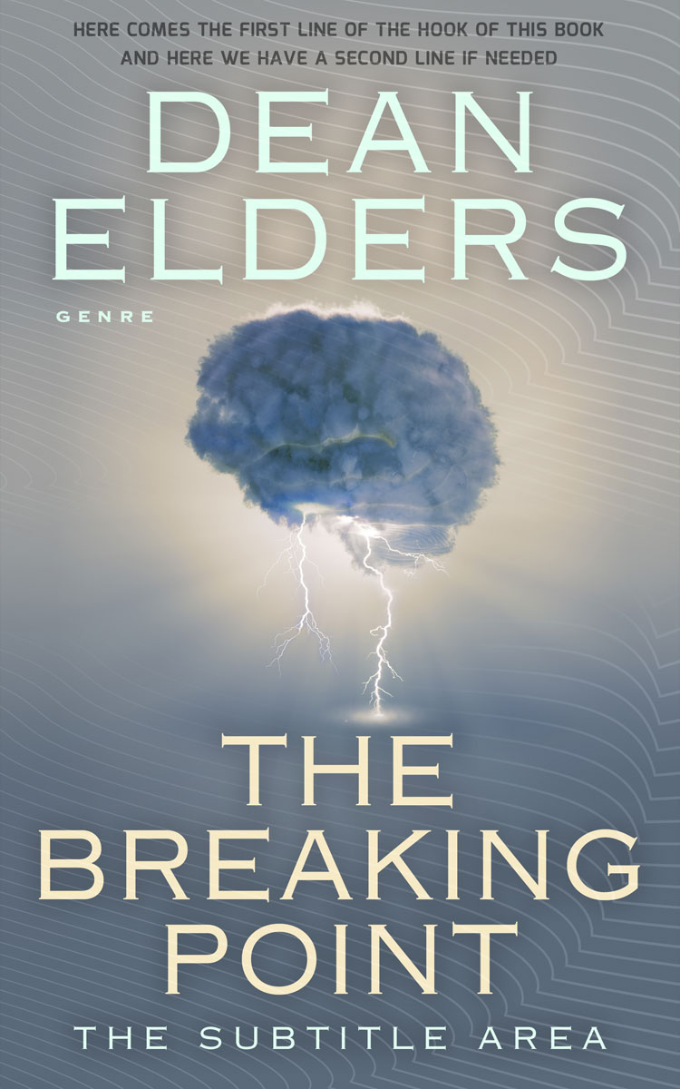 2D view of Oslo Gray #6655 - Premade Abstract Book Cover