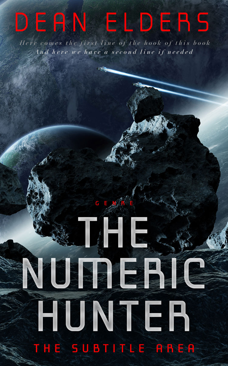 2D view of Premade Science Fiction Book Cover - Mirage