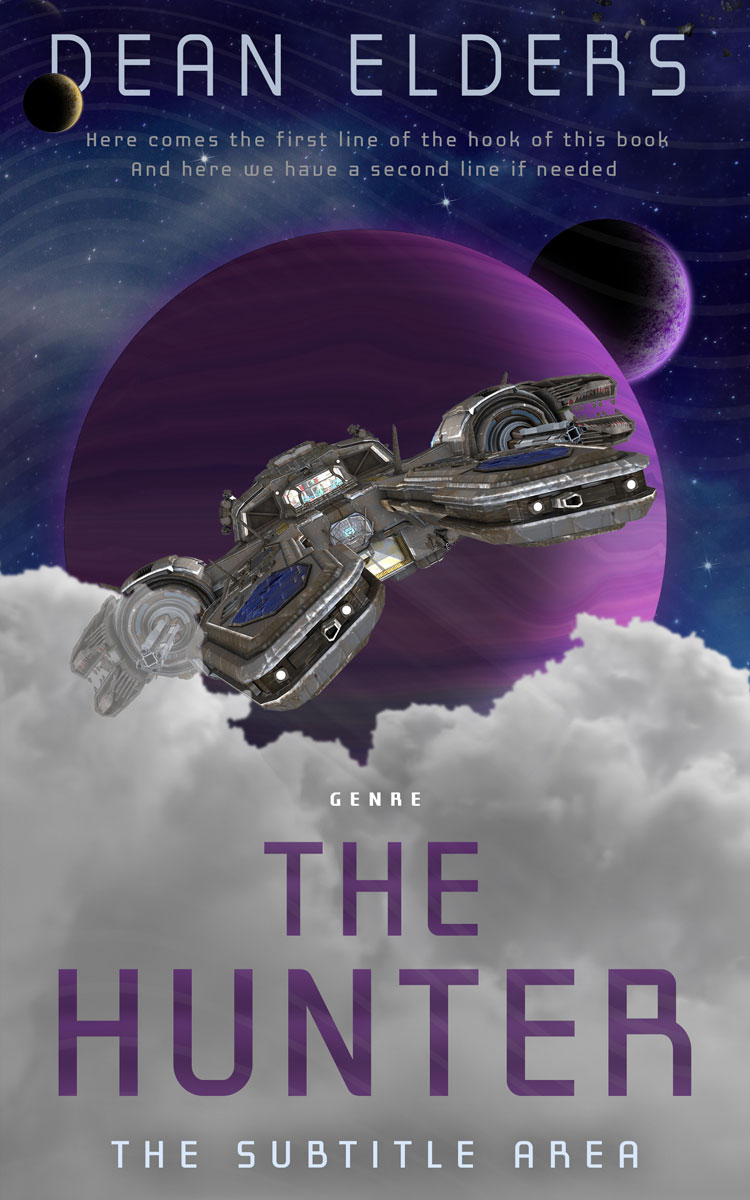 2D view of Premade Science Fiction Book Cover - Martinique