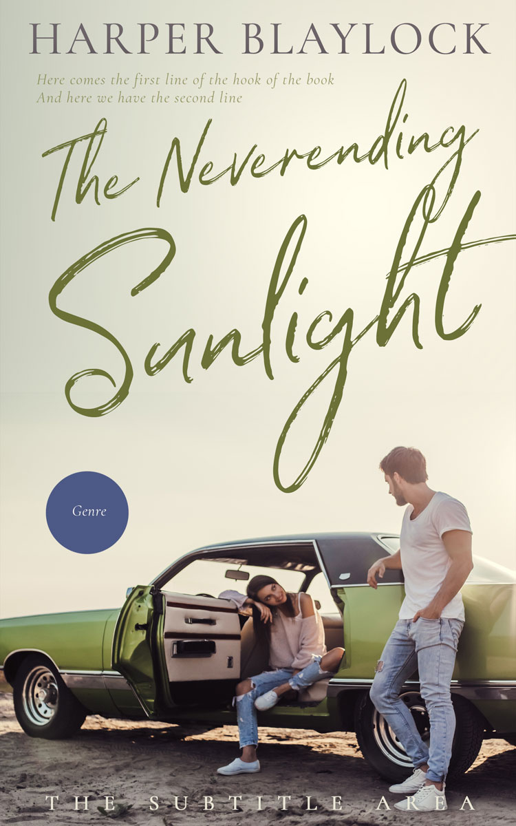 2D view of Satin Linen #6762 - Premade Romance Book Cover