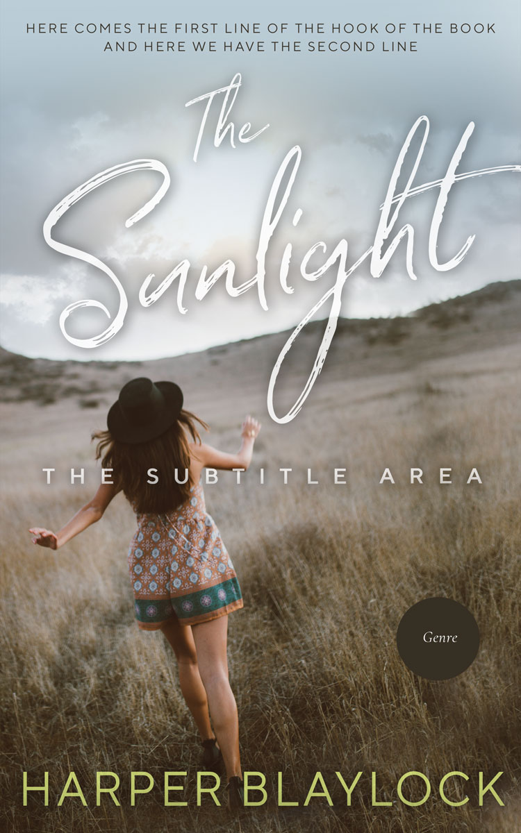 2D view of Premade Romance Book Cover - Silver Sand