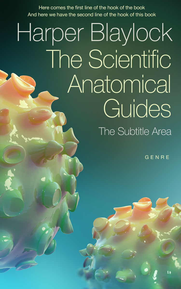 2D view of Mineral Green #6803 - Premade Science & Nature Book Cover