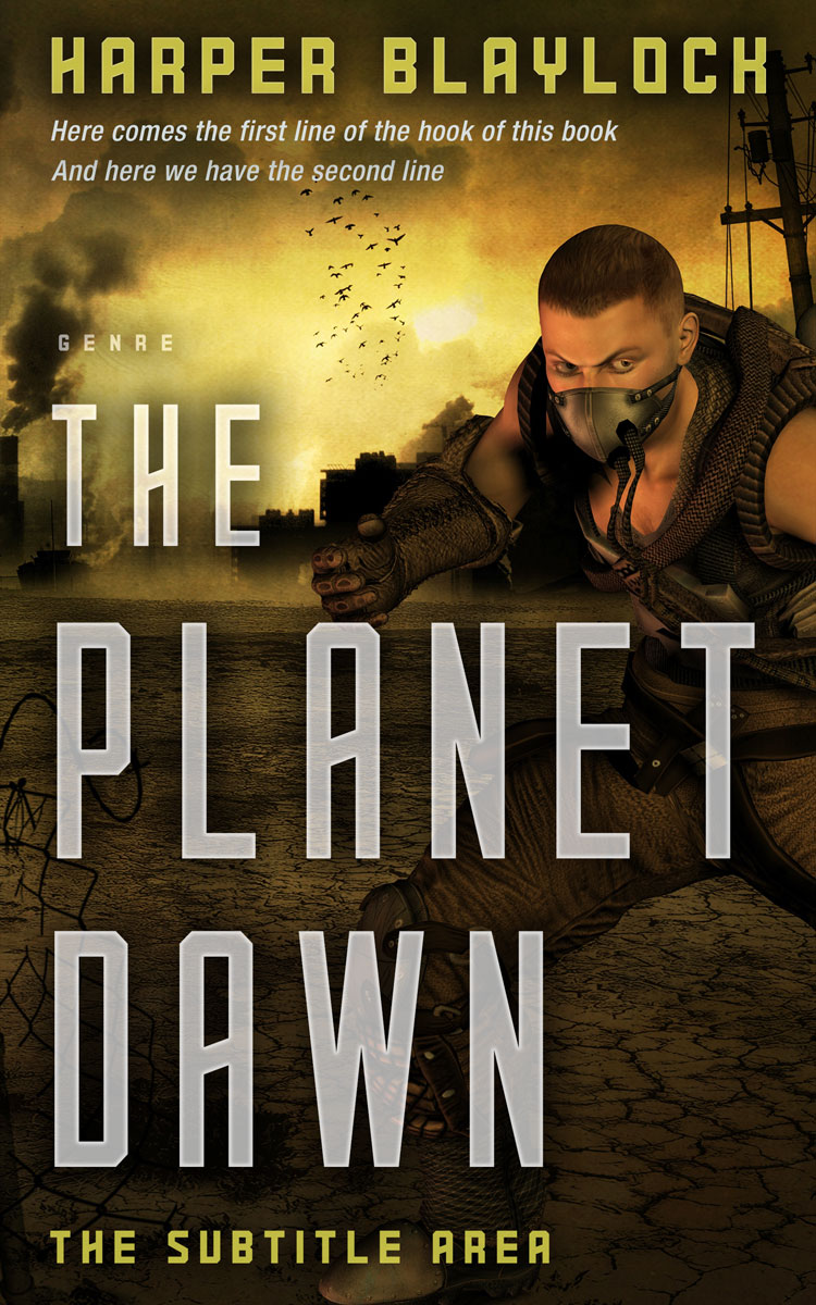 2D view of Sorrell Brown #6852 - Premade Apocalyptica Book Cover