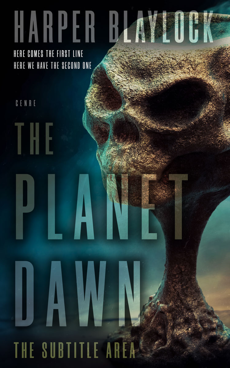 2D view of Bunker #6868 - Premade Horror Book Cover