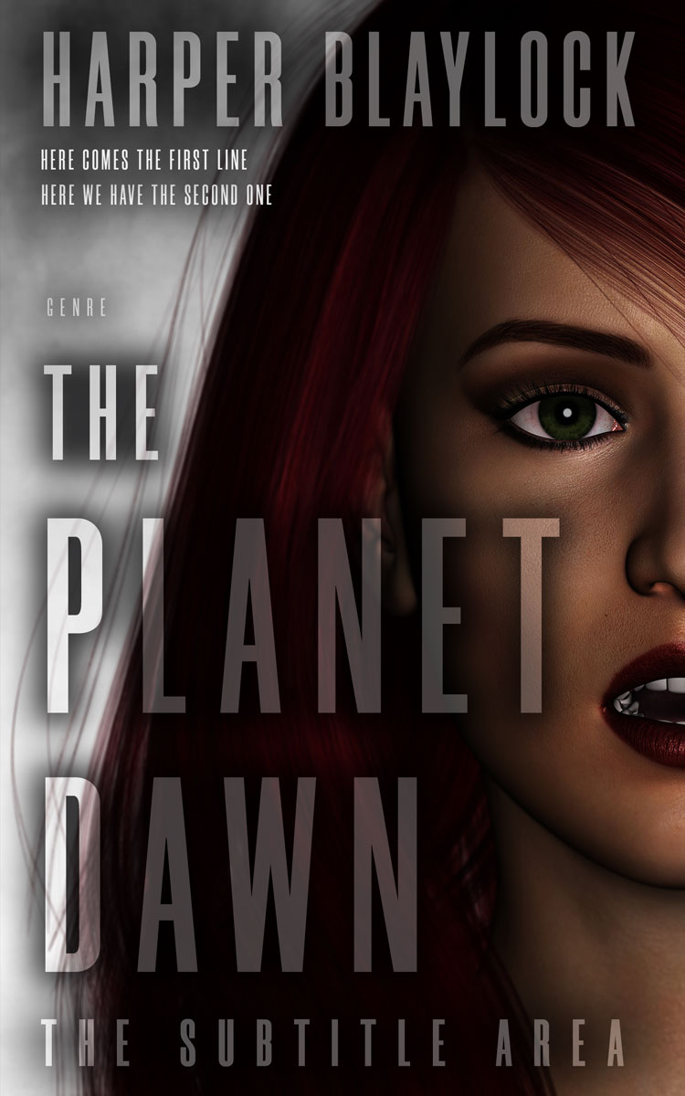 2D view of Premade Mystery & Thriller & Suspense Book Cover - Cocoa Brown