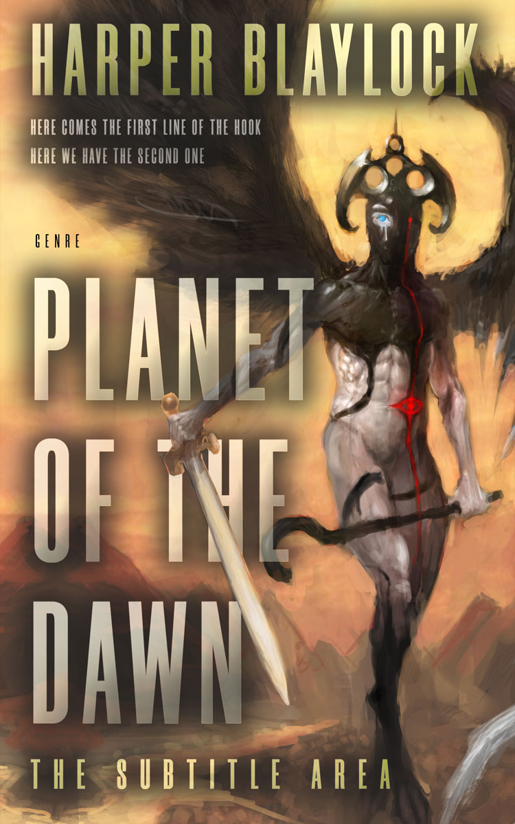 2D view of Roman Coffee #6877 - Premade Fantasy Book Cover