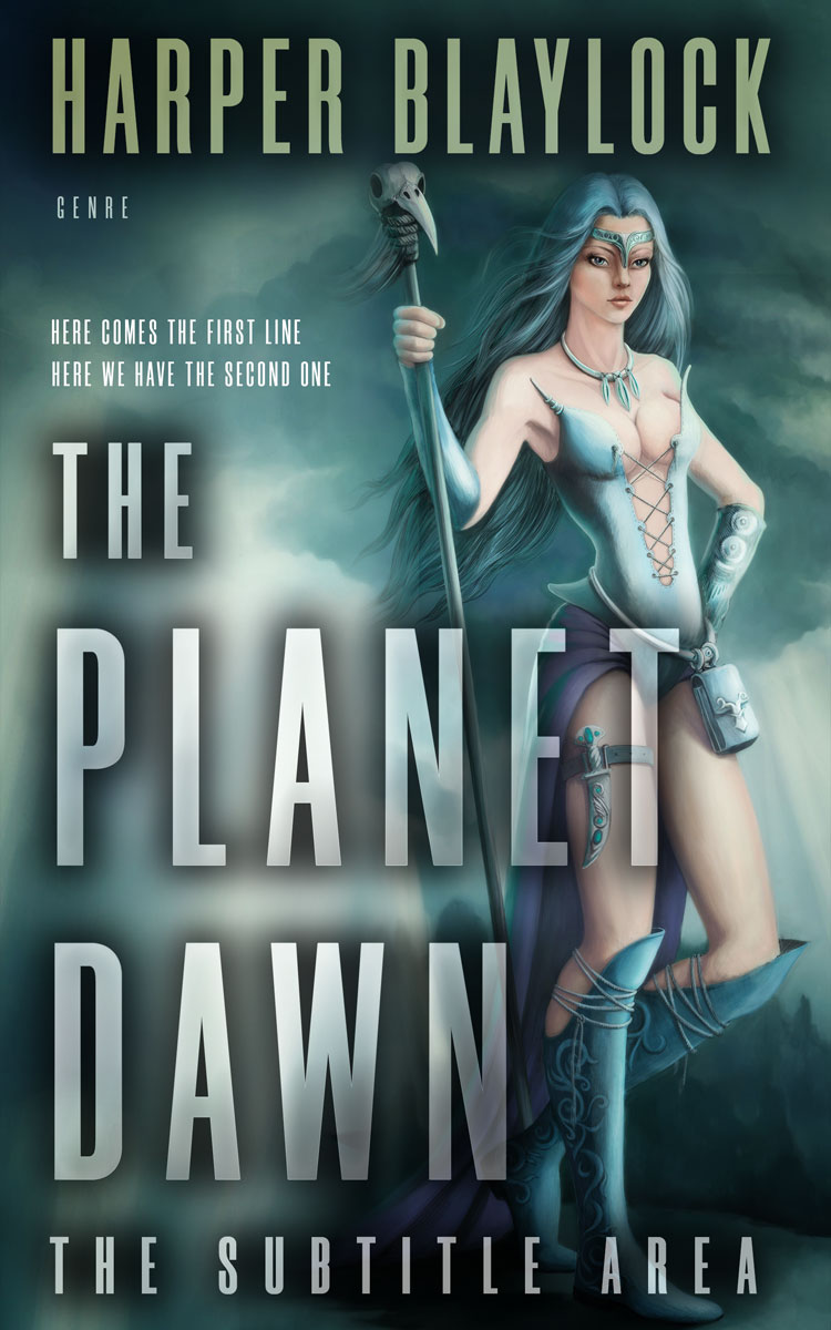 2D view of Outer Space #6878 - Premade Science Fiction Book Cover