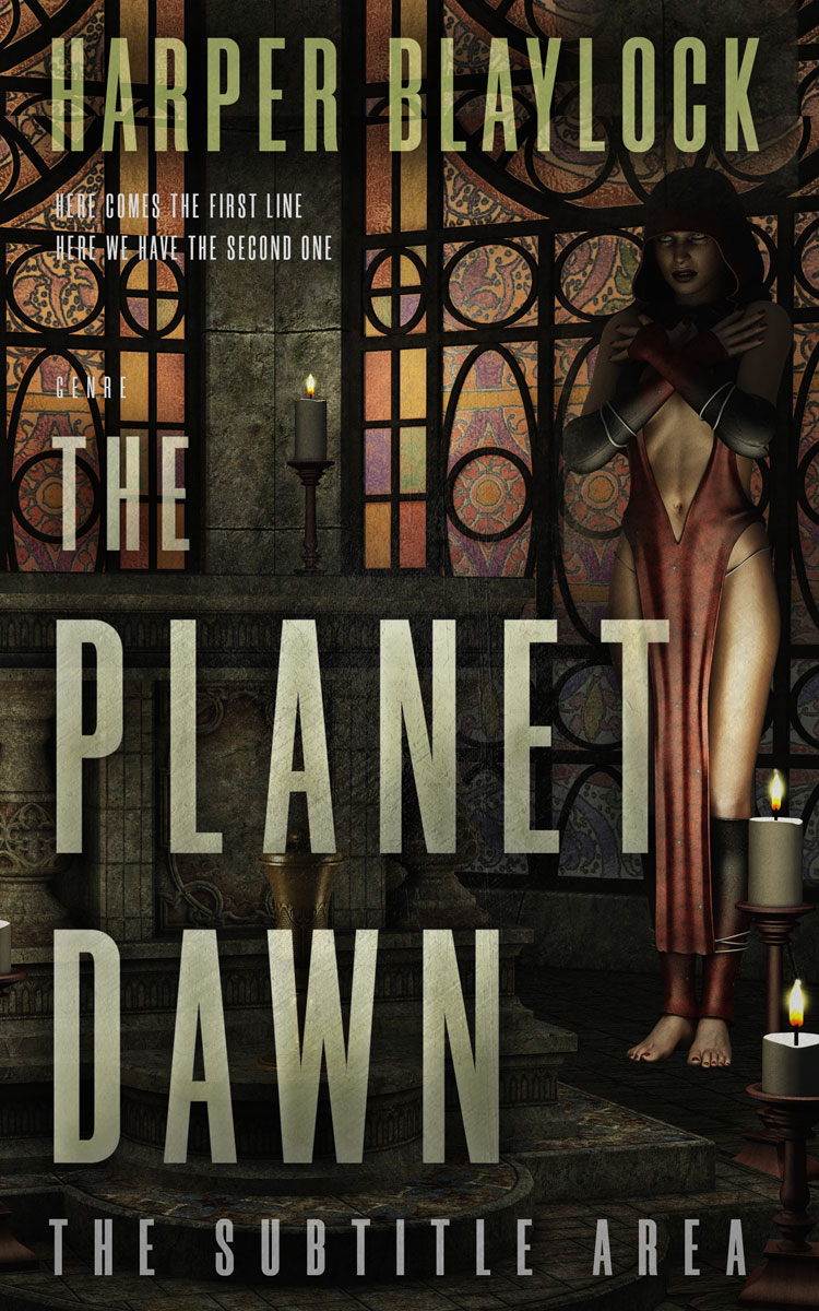 2D view of Premade Fantasy Book Cover - Zeus