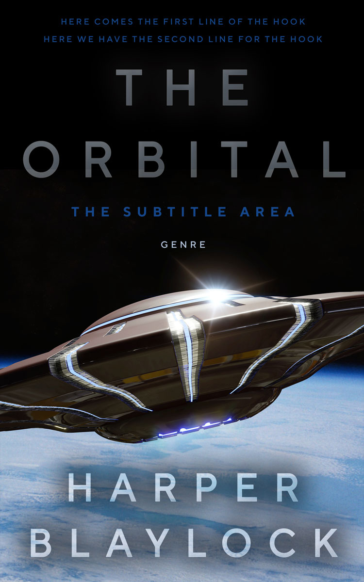 2D view of Casper #6890 - Premade Science Fiction Book Cover