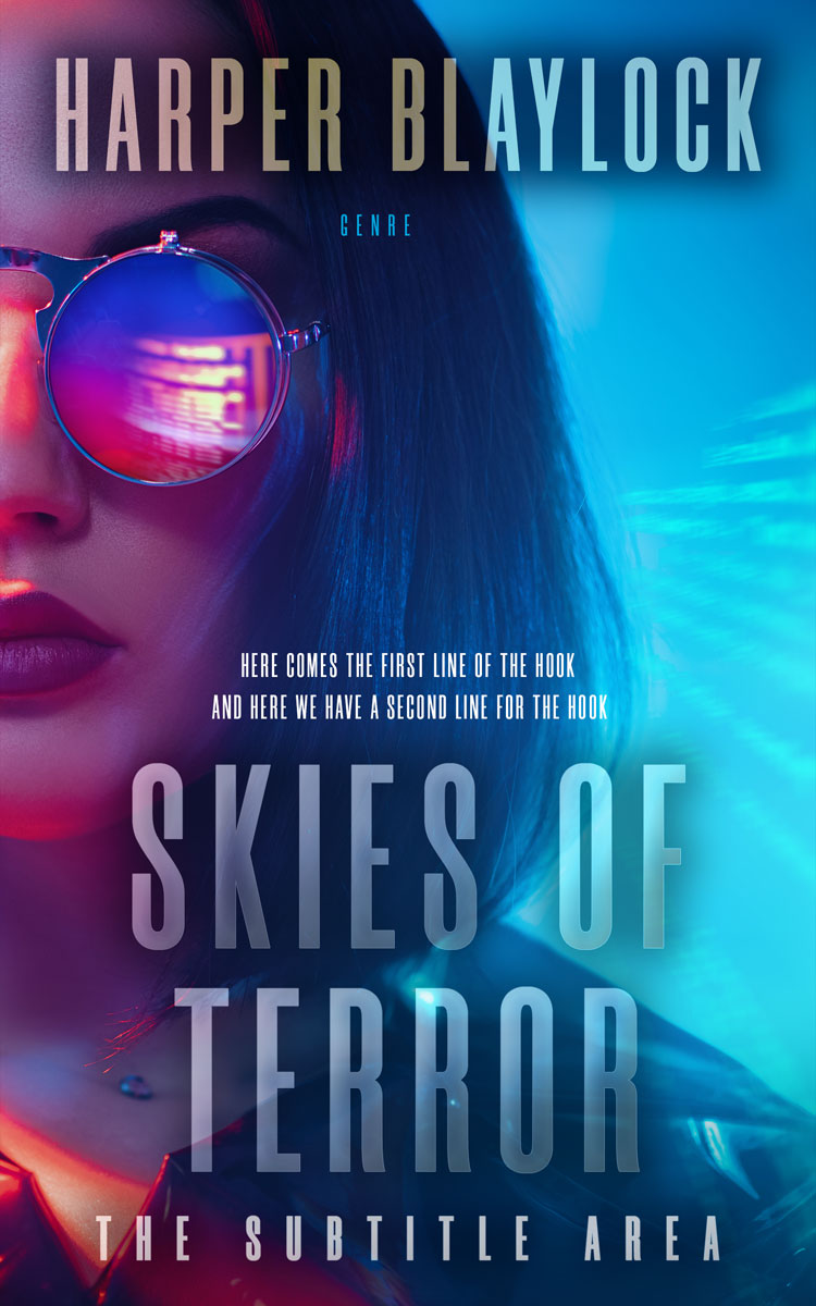 2D view of Premade Science Fiction Book Cover - Rhino