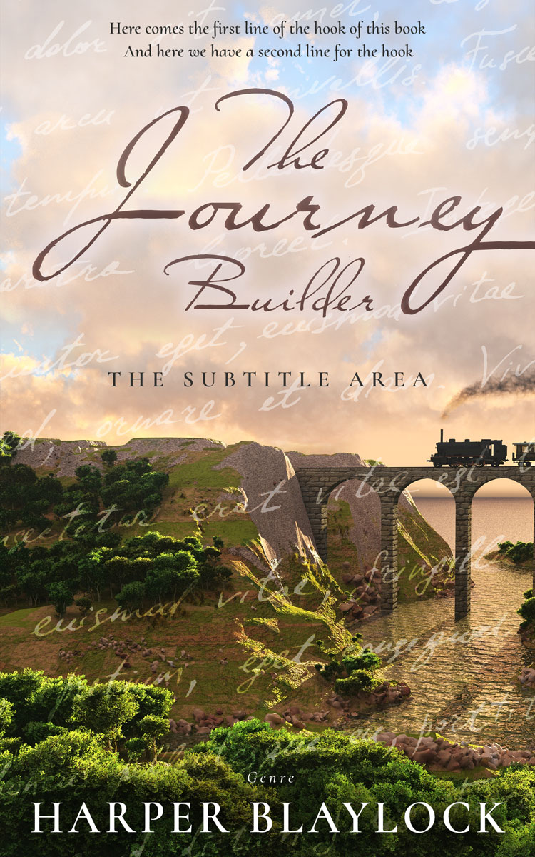 2D view of Lisbon Brown #6929 - Premade Travel Book Cover