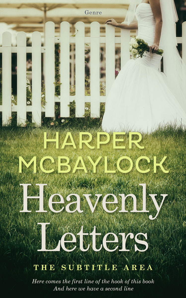 2D view of Premade Romance Book Cover - Thistle Green