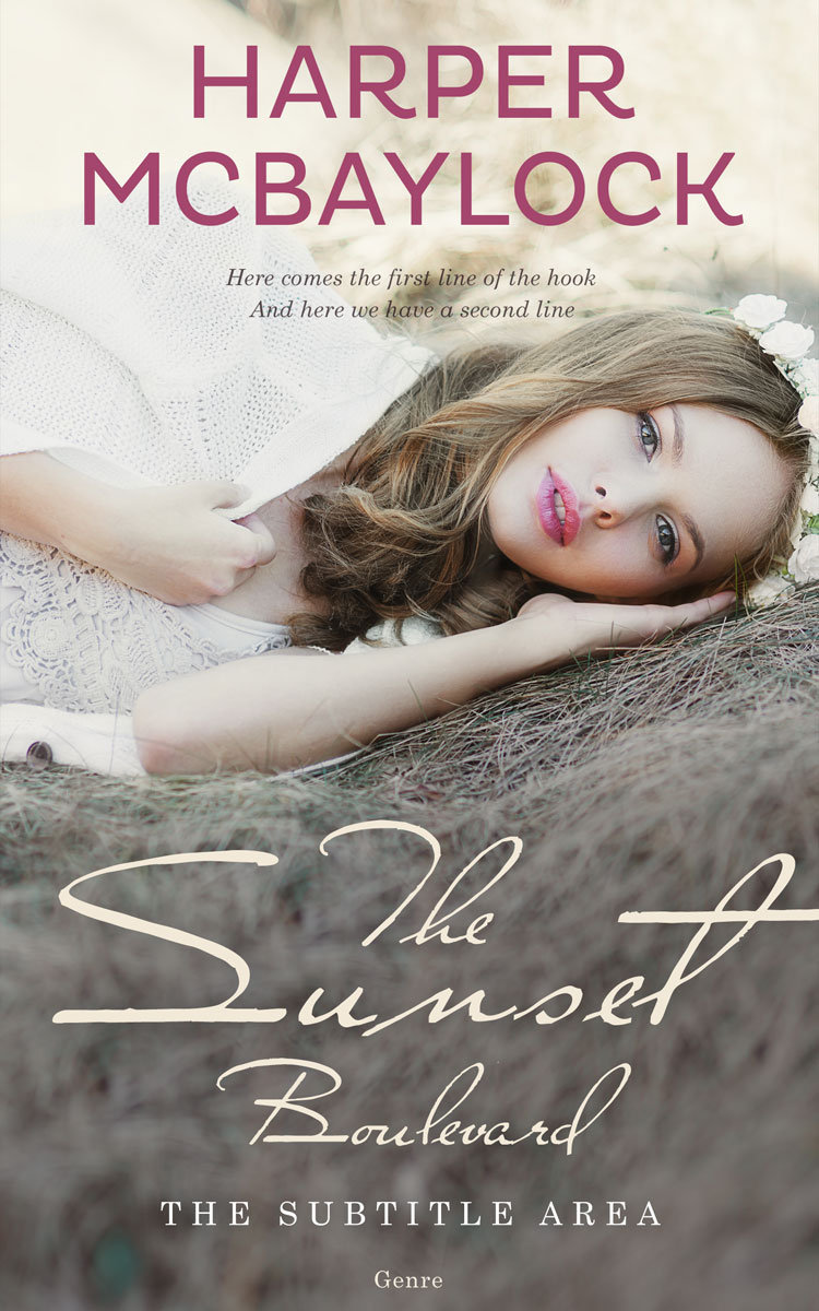 2D view of Premade Romance Book Cover - Americano