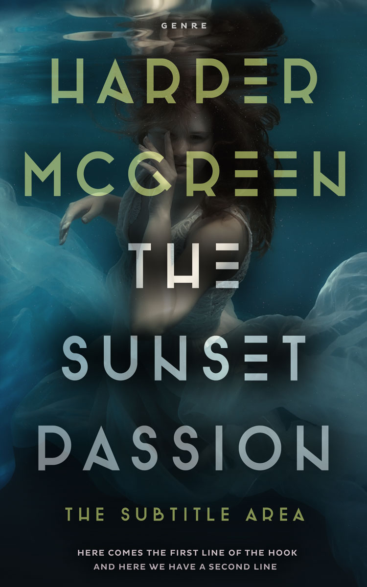 2D view of Premade Romance Book Cover - Timber Green