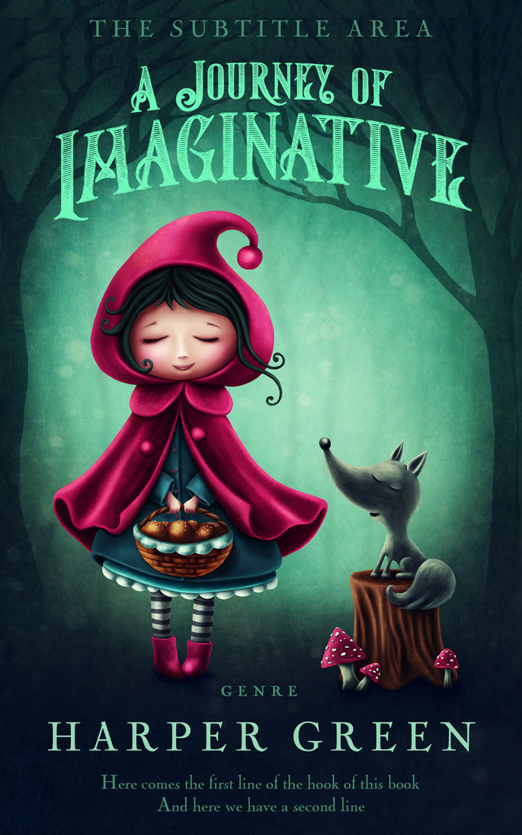 2D view of Premade Fantasy Book Cover - Mirage