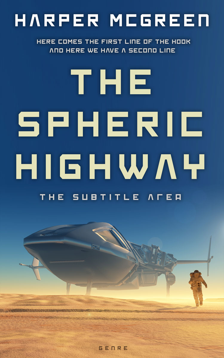 2D view of Astronaut #7018 - Premade Science Fiction Book Cover