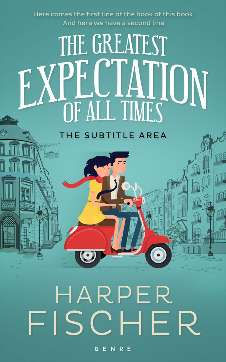 2D view of Breaker Bay #7039 - Premade Romance Book Cover