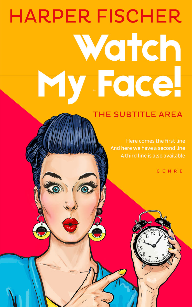 2D view of Premade Chick Lit Book Cover - Blumine