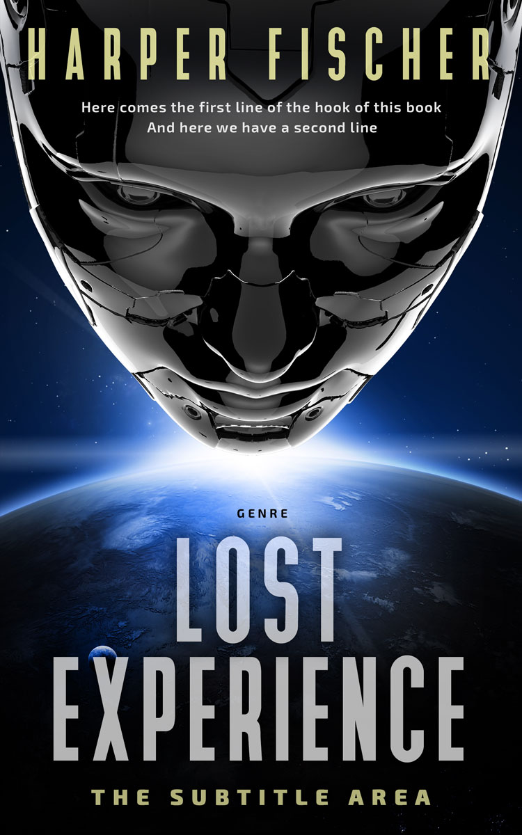 2D view of Premade Science Fiction Book Cover - Silver Sand