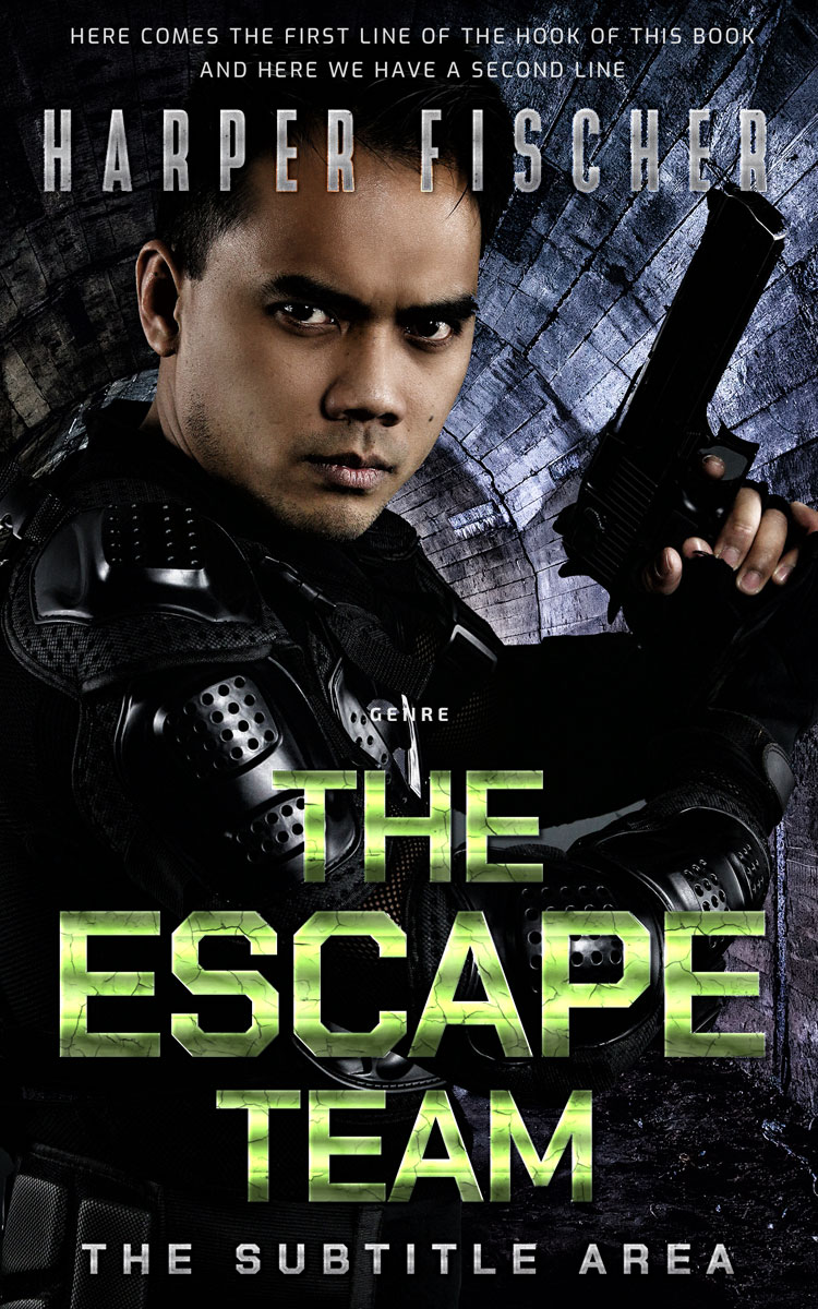 2D view of Swamp Green #7095 - Premade Mystery & Thriller & Suspense Book Cover