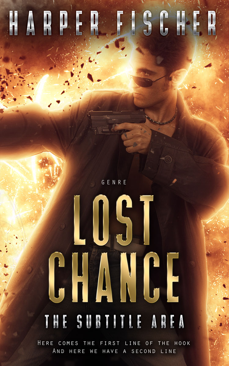 2D view of Gold Sand #7137 - Premade Mystery & Thriller & Suspense Book Cover