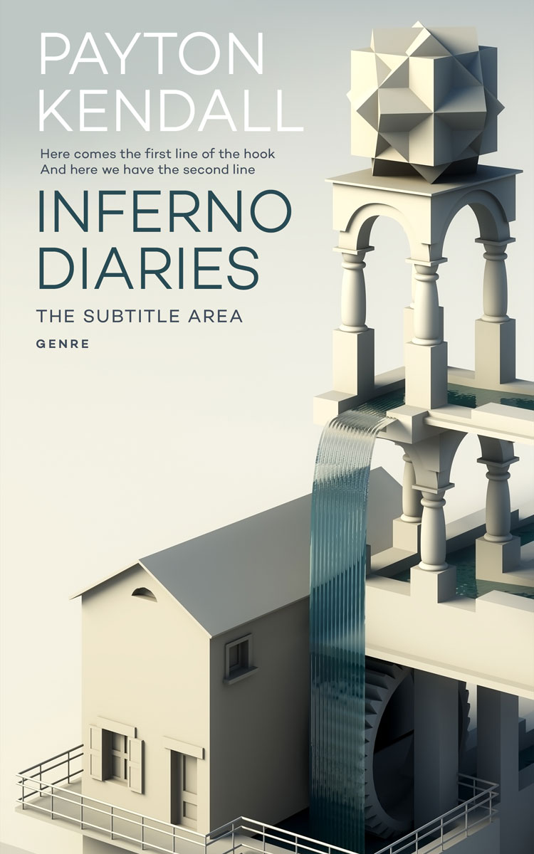 2D view of Outer Space #7172 - Premade Abstract Book Cover