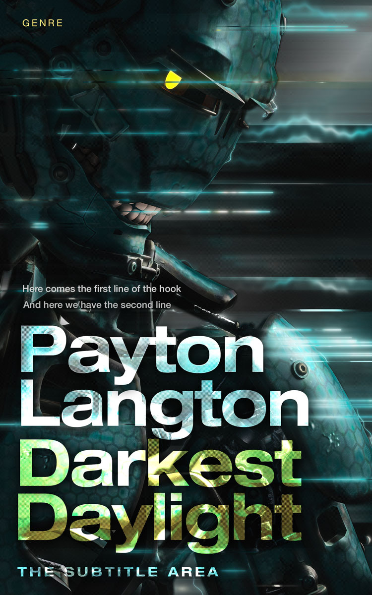 2D view of Bunker #7256 - Premade Science Fiction Book Cover