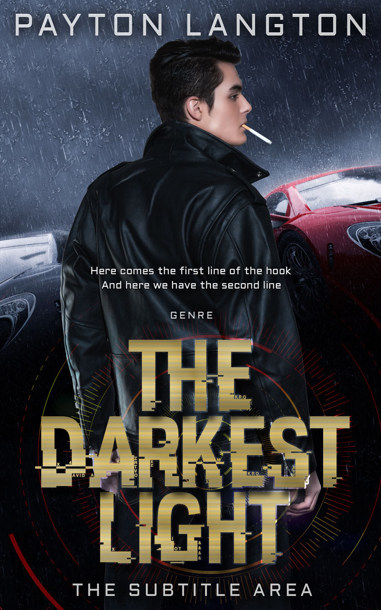 2D view of Shark #7265 - Premade Action & Adventure Book Cover