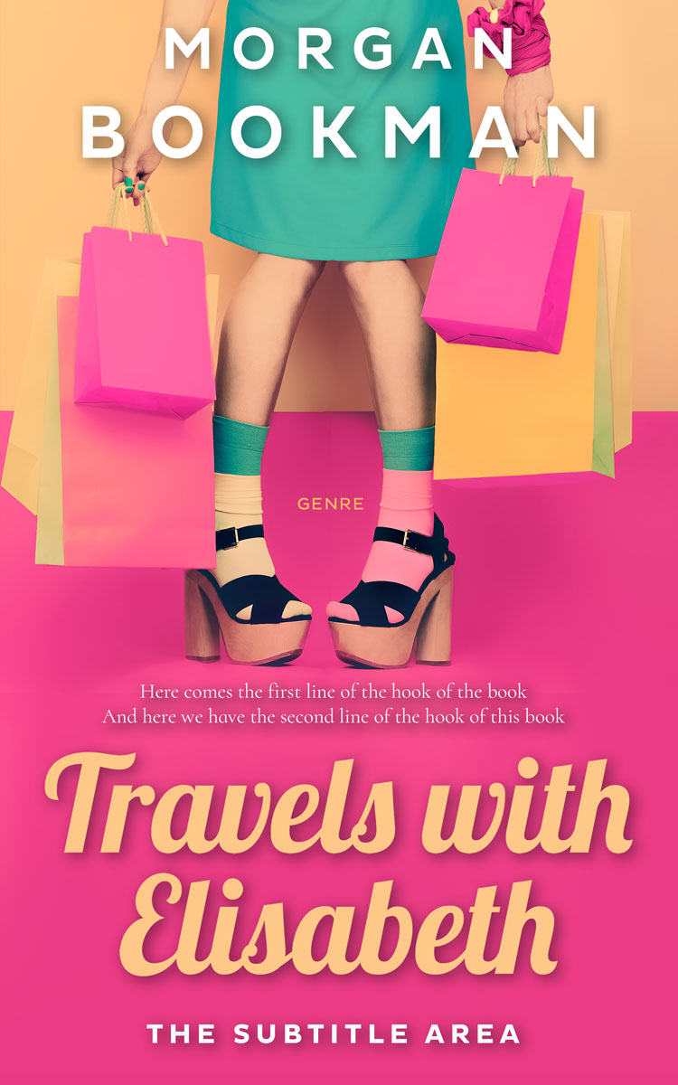 2D view of Premade Chick Lit Book Cover - Cranberry