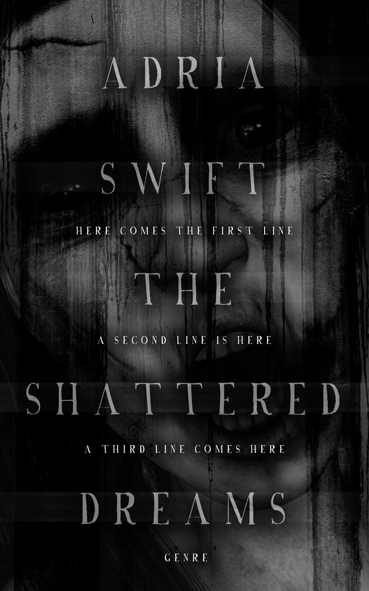 2D view of Cod Gray #7405 - Premade Horror Book Cover