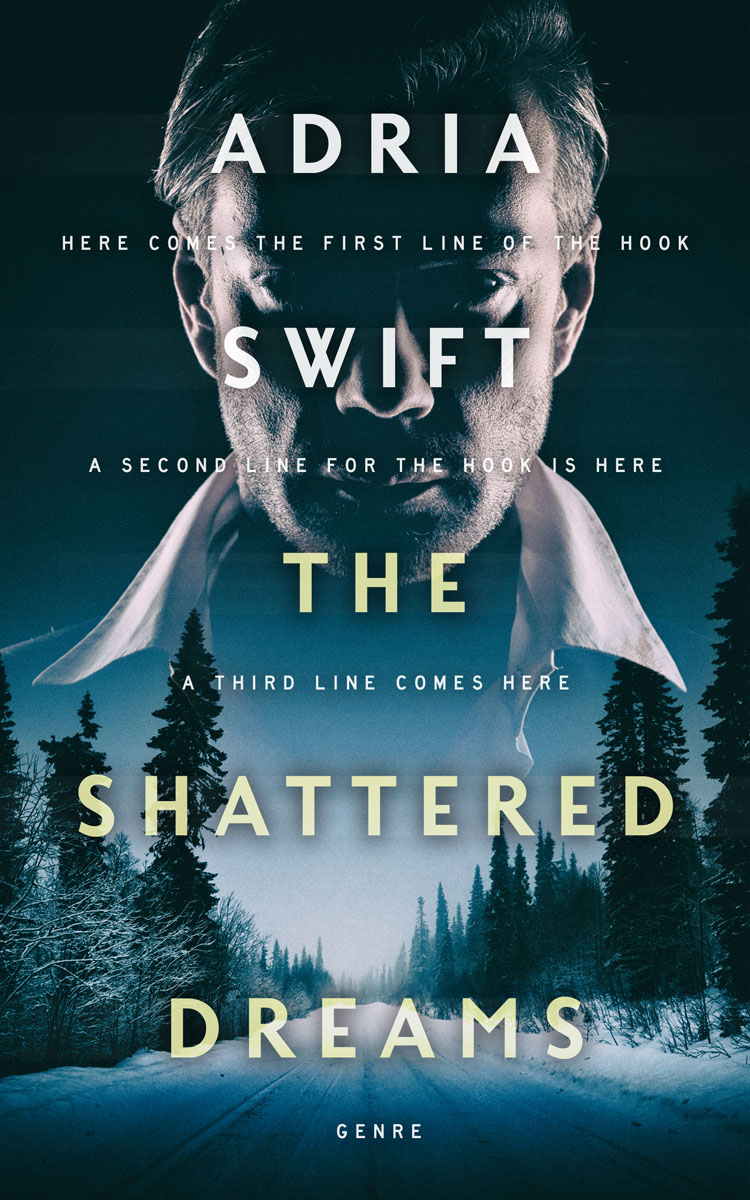 2D view of Premade Mystery & Thriller & Suspense Book Cover - Tiber