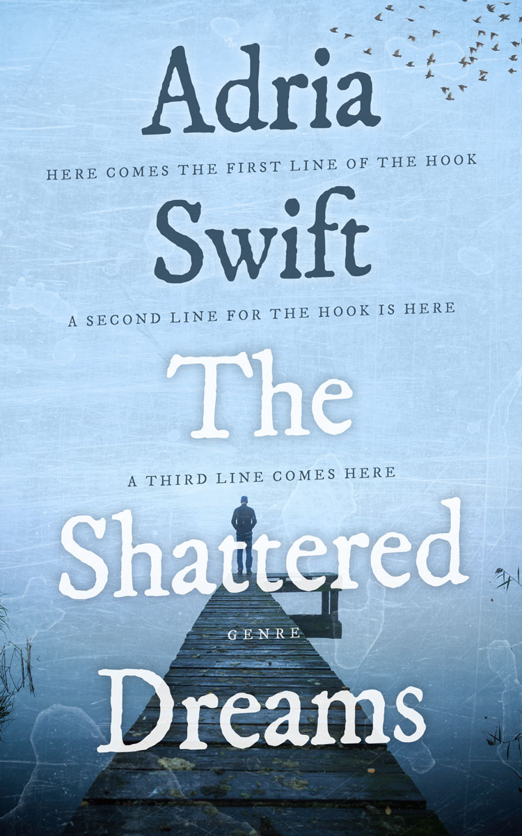 2D view of Premade Mystery & Thriller & Suspense Book Cover - Blizzard Blue