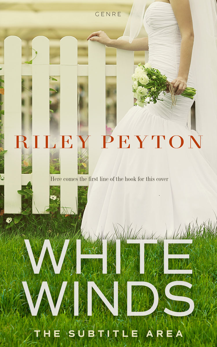 2D view of Premade Romance Book Cover - Green Leaf