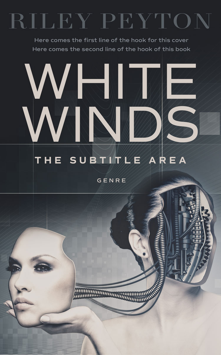 2D view of Silver Rust #7487 - Premade Science Fiction Book Cover