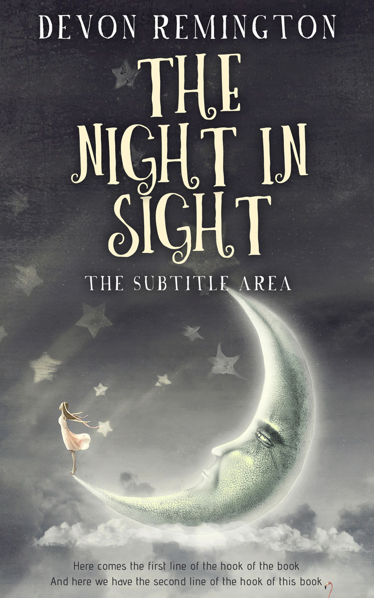 2D view of Premade Fantasy Book Cover - Ship Gray