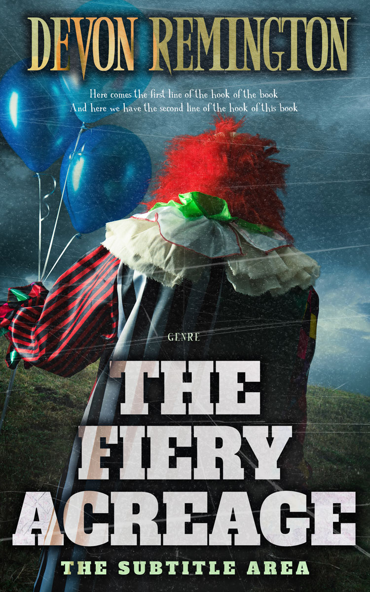 2D view of Outer Space #7551 - Premade Horror Book Cover