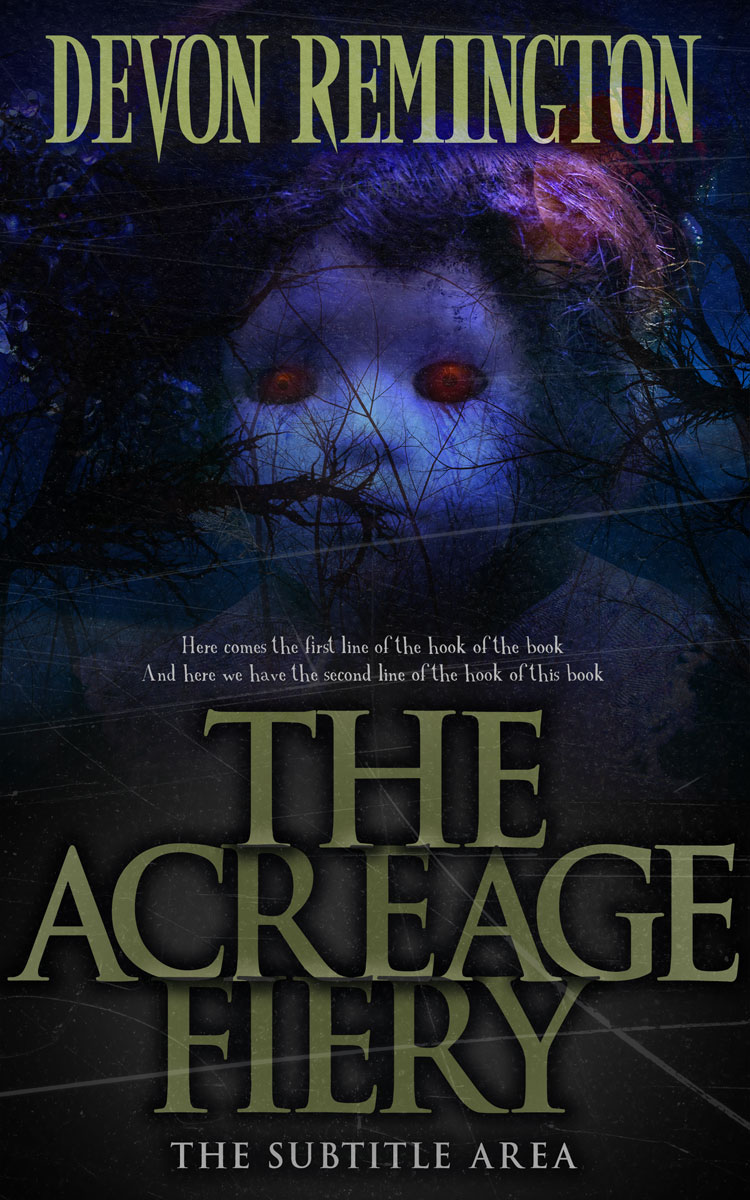 2D view of Woodsmoke #7554 - Premade Horror Book Cover