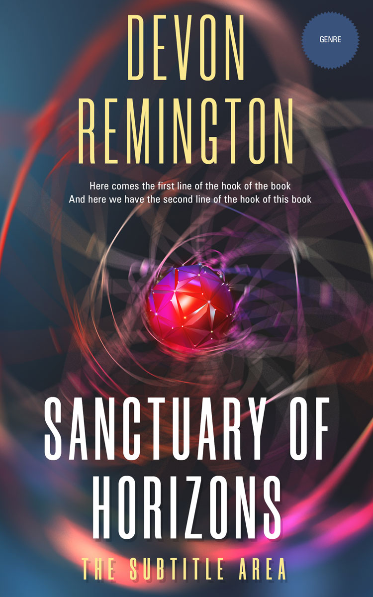 2D view of Tuna #7589 - Premade Abstract Book Cover