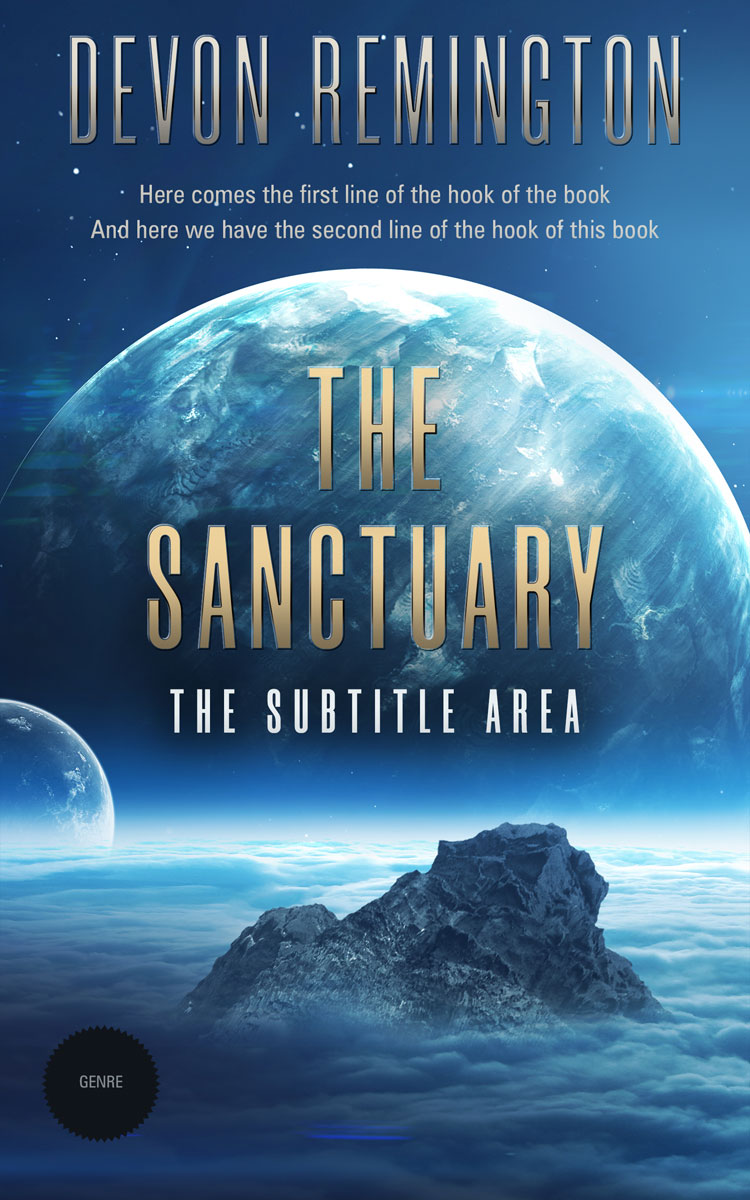 2D view of Astronaut #7611 - Premade Science Fiction Book Cover