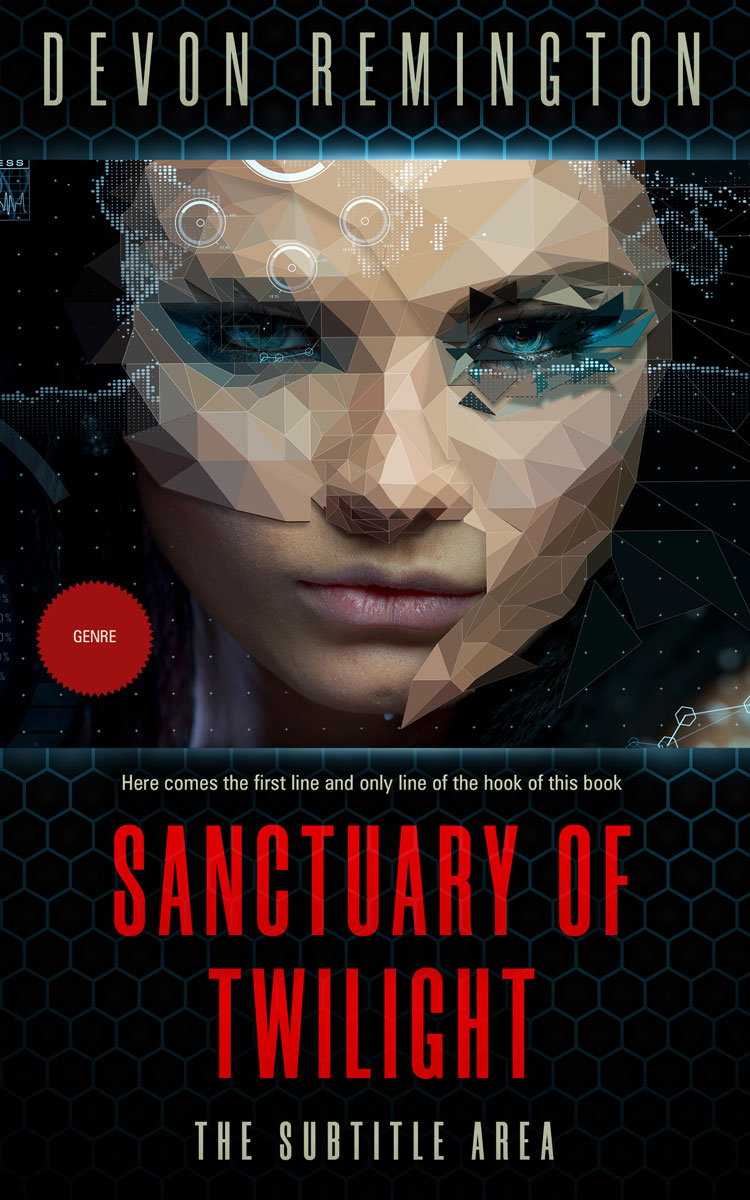 2D view of Woodsmoke #7622 - Premade Science Fiction Book Cover