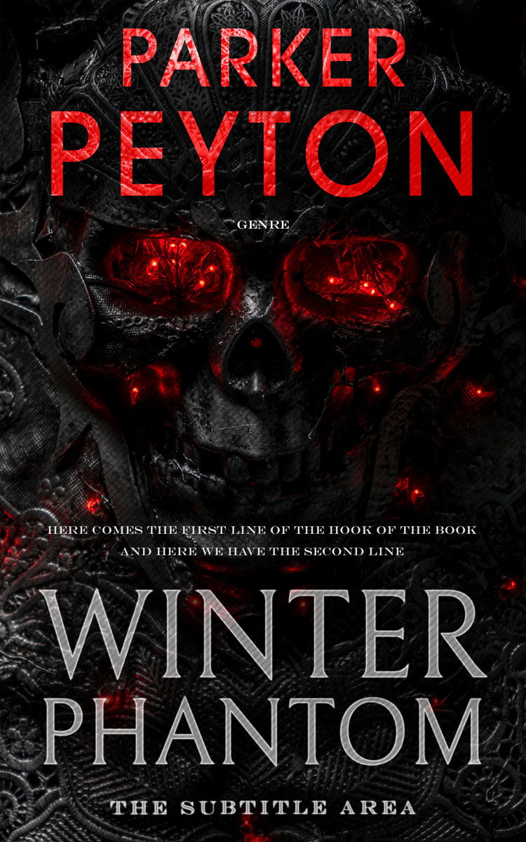 2D view of Cod Gray #7649 - Premade Fantasy Book Cover