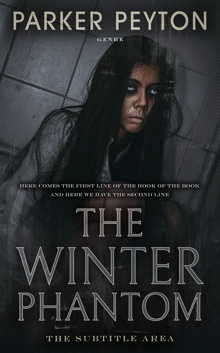 2D view of Premade Horror Book Cover - Shark