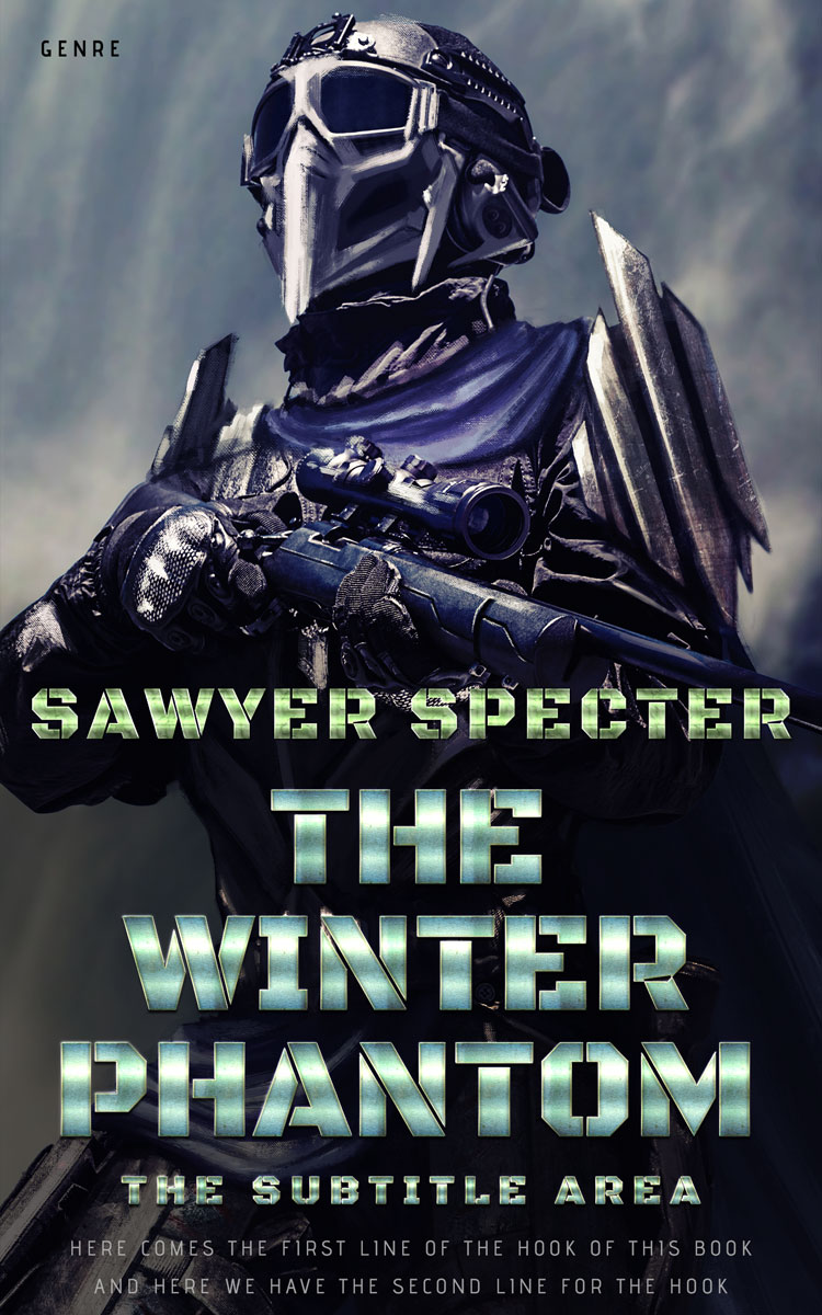 2D view of Premade Science Fiction Book Cover - Mirage