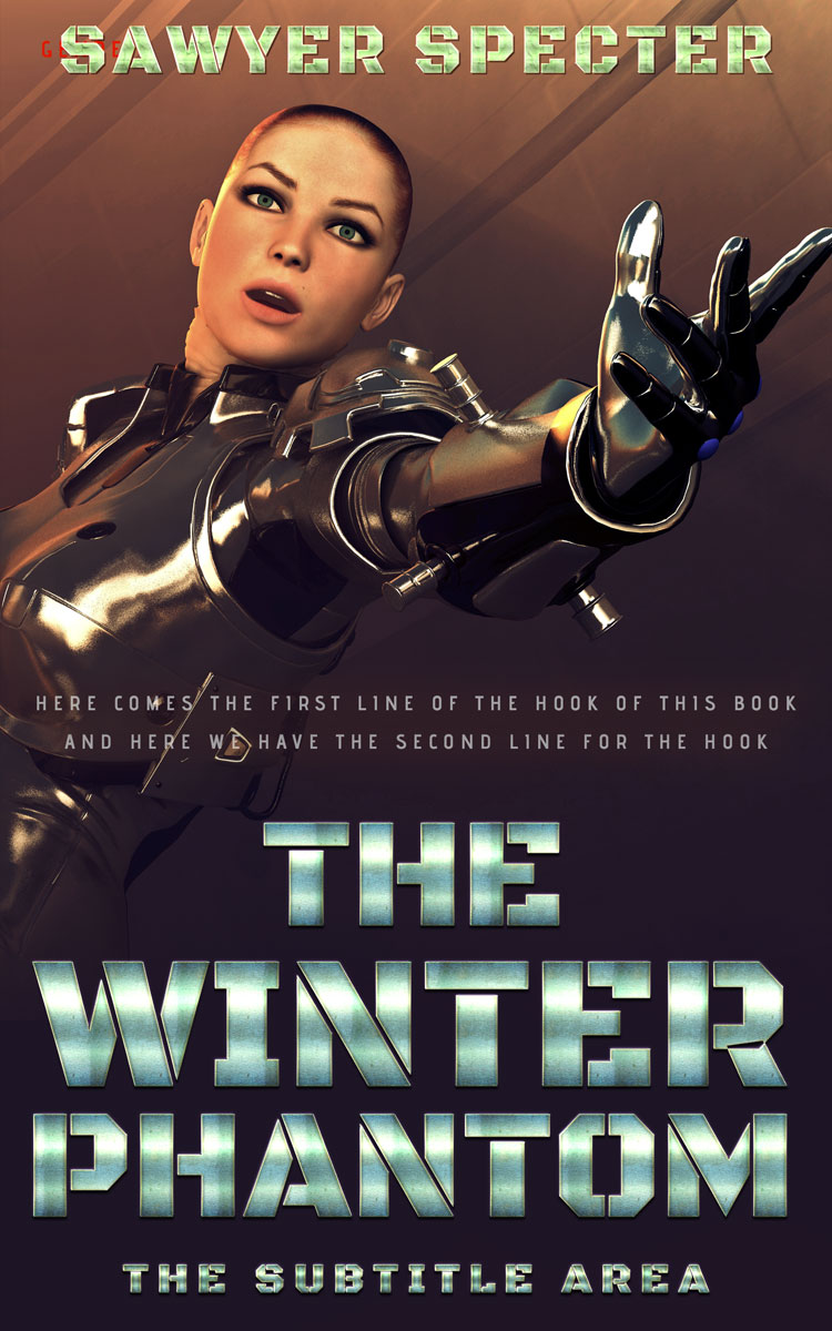 2D view of Premade Science Fiction Book Cover - Thunder