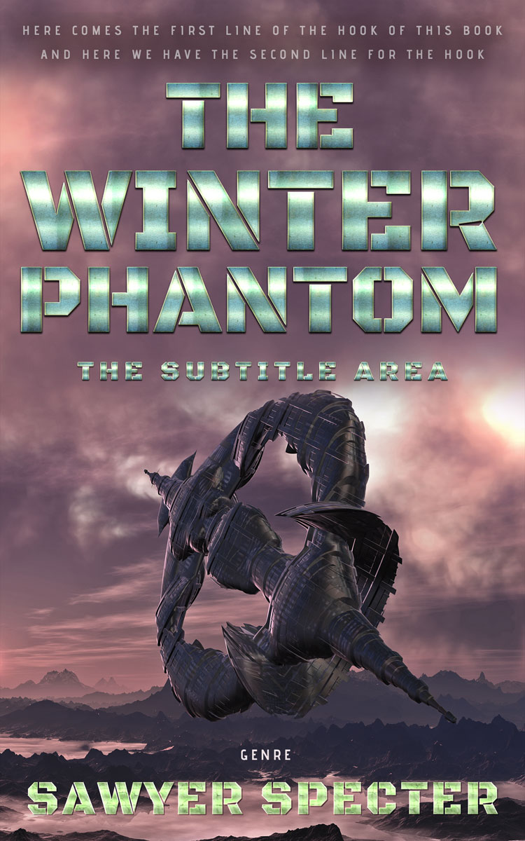 2D view of Premade Science Fiction Book Cover - Falcon