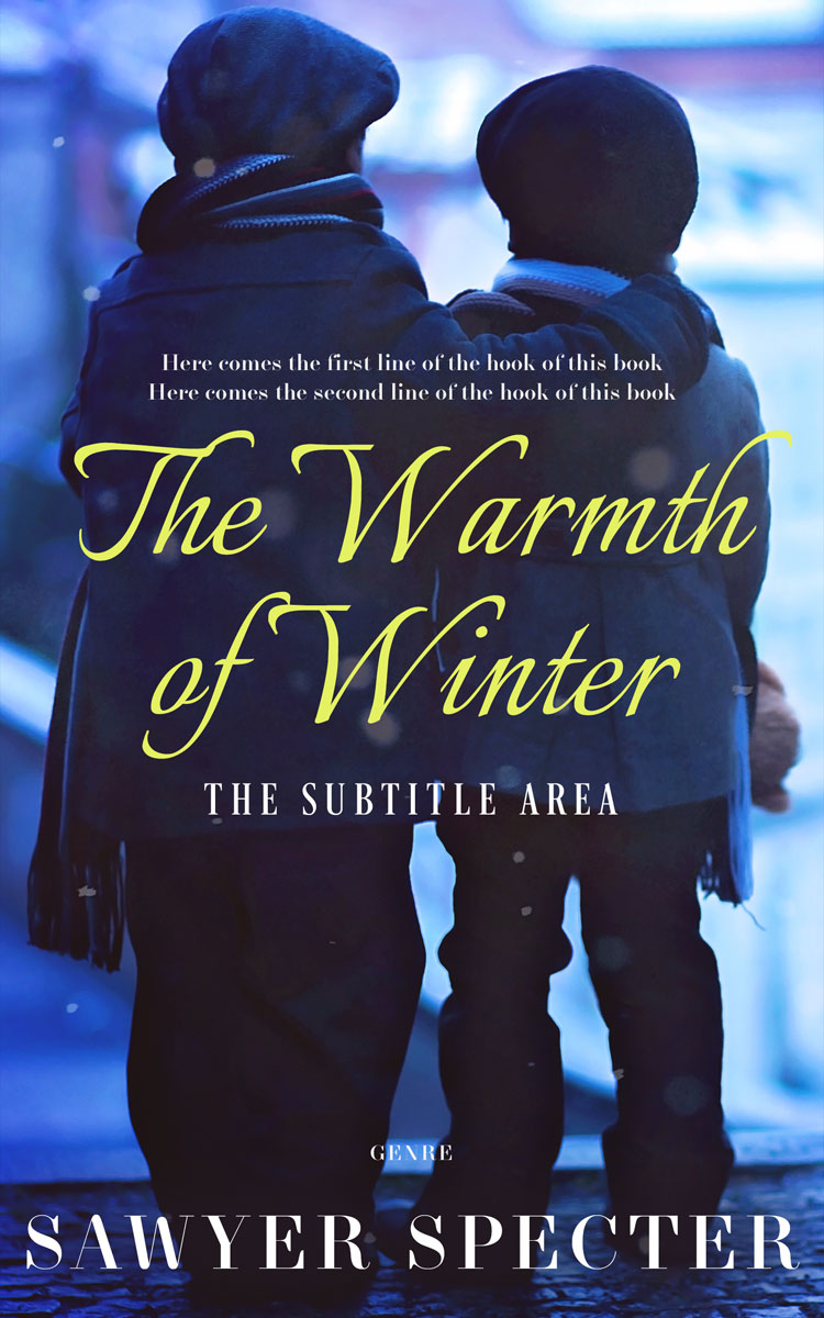 2D view of Steel Gray #7739 - Premade Literary Fiction Book Cover