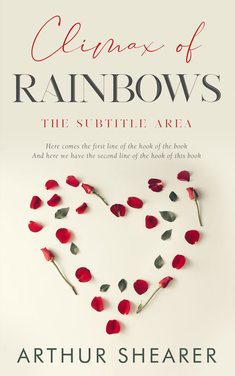 2D view of White Rock #7760 - Premade Romance Book Cover